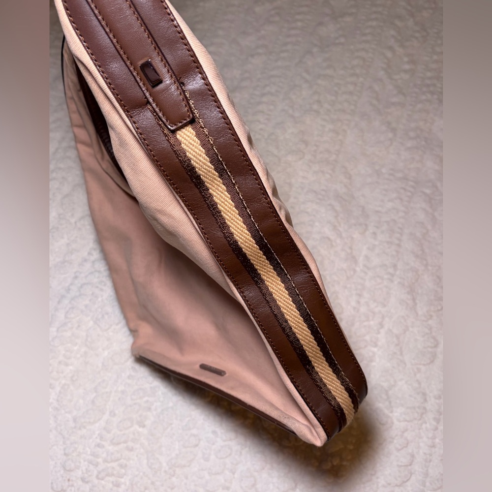 Vintage Gucci Sherry GG Pink and Brown Shoulder Bag - Picture 13 of 16